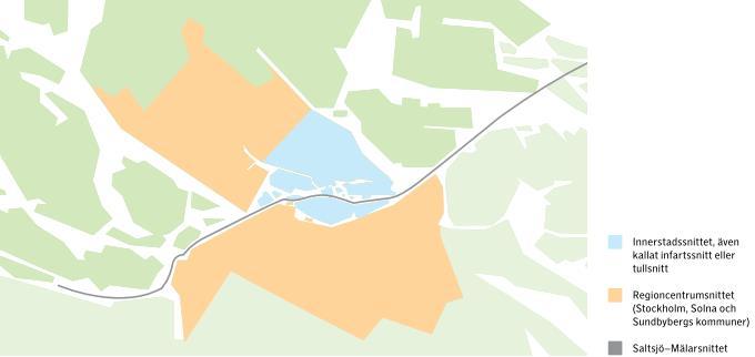 Ytterligare validering av befintligt nulägesscenario för vald modellversion (Basprognos 2015) Resandet över tre snitt I Fakta om SL och länet 2012 finns resultat redovisat för resandet över tre