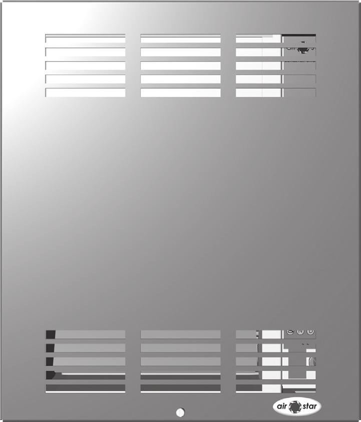 Ventilationsaggregat 1 1. Fästhakar 2. Frånluftskanal 3. Tilluftskanal 4.