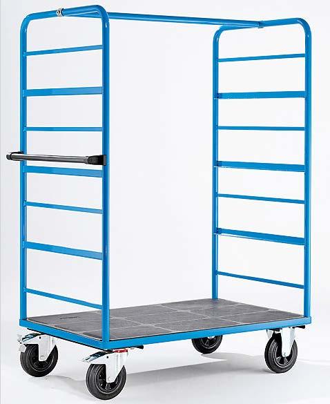 8.2 Bilaga 2 Beskrivning av Hyllvagn Hyllvagn i stål med tre löstagbara hyllplan. Tyskt användningsmönster. Lastkapacitet är 500kg.