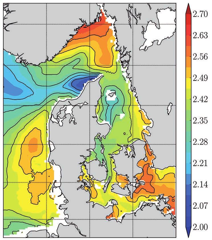 Så ändras temperaturen i havet. Yttemperaturen kan komma att förändras i Kattegatt Skagerrak i ett framtida klimat.
