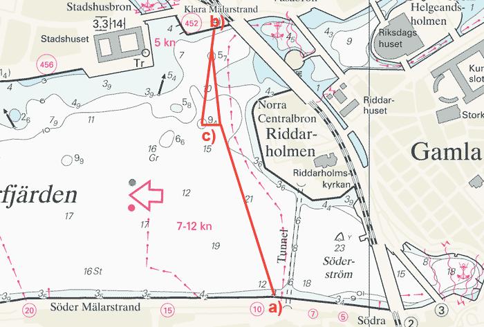 Nr 129 4 Under större delen av november och december kan passage av arbetsområdet INTE ske mellan Söder Mälarstrand och kassunen på position