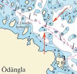 5 Nr 129 Mellersta Östersjön / Central Baltic * 3589 Sjökort/Chart: 711 Sverige. Mellersta Östersjön. NO om Mönsterås. SO om Svartö. Undervattensstenar.