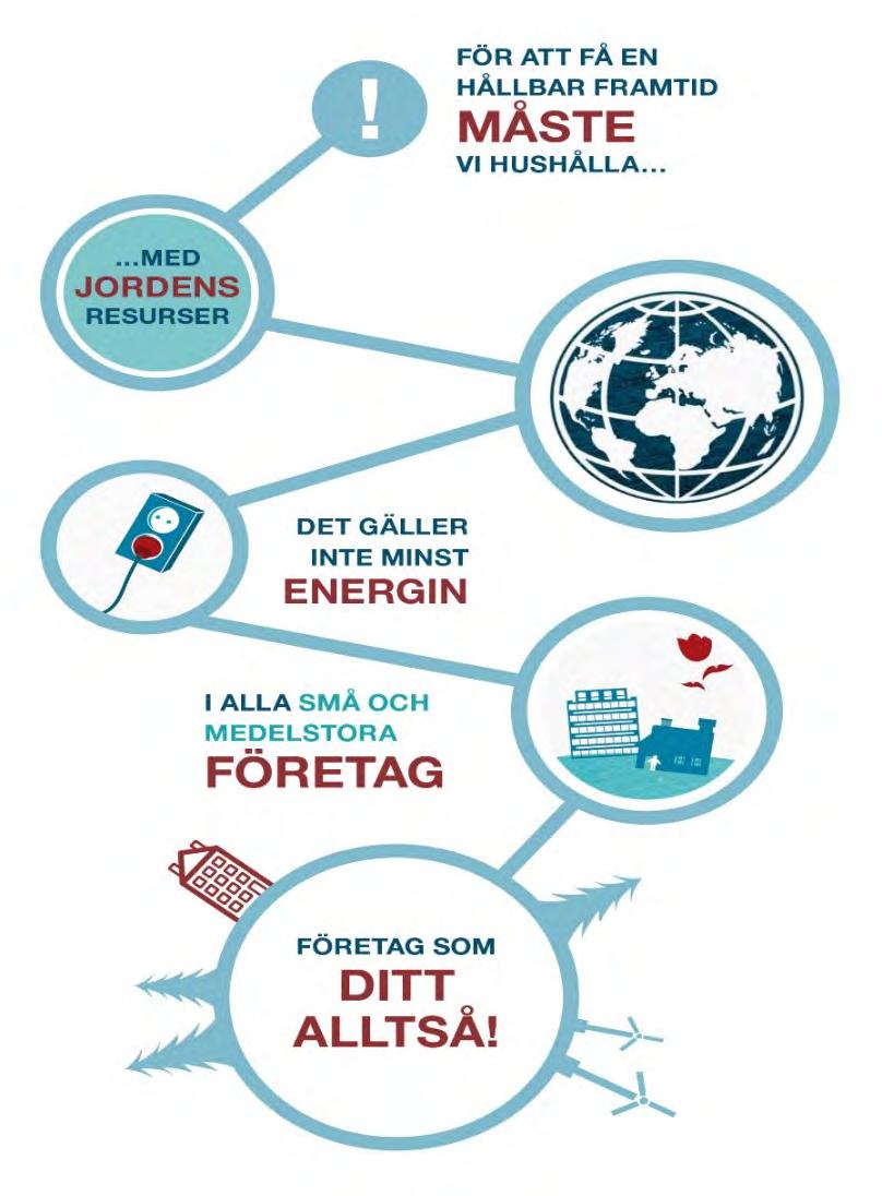Projektmål Övergripande projektmål: År 2019 arbetar 1500 små och medelstora företag systematiskt och strukturerat med att