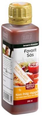Svampsås Svampsås innehåller Karl Johan svamp, smakar milt och nötaktigt och passar till en god biff. Ska tillsättas 2,5 dl vispgrädde och värmas.