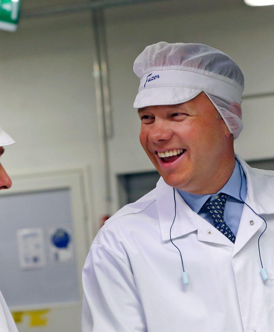 Koncernchefens översikt Strategi Företagsansvar Affärsområden Administration och ledning Bokslut kultur, som byggs upp kring Fazers beteenden att engagera, utveckla och prestera.