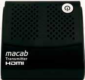 HDMI KABEL PC Användningsområde för trådlös W-Link Sänder Full-HD 1080p upp till 20 meter Turbo knapp för ökad räckvidd** HDMI-signal från digitalbox,