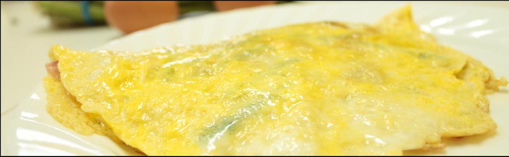 Den perfekta omeletten Kalorier: 481 Fett: 31 g Protein: 43 g Kolhydrater: 7 g För 1 pers.