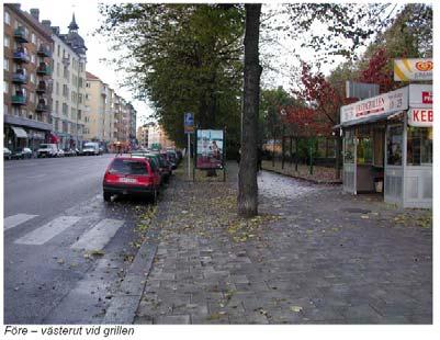 Folkungagatan, delen Londonviadukten-Borgmästargatan Projektet Enkelriktade cykelbanor på gatans båda sidor.