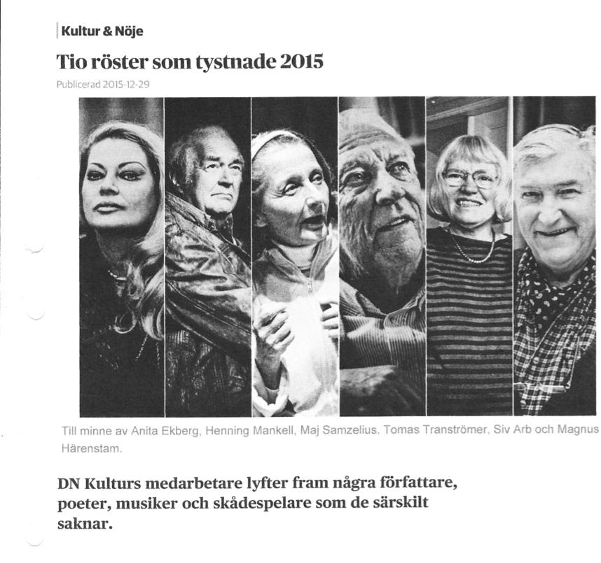 Dagens Nyheter: Tio röster som