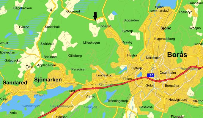 7.4 Resultat mätplats 4, väg 180 Väg 180, Göstereds fjäll, 6 km NV Landalarondellen Borås SWEREF99: 6403228. 373133 Skyltad hastighet: 70 km/tim Vecka Tidpunkt Va (medelhastighet) 42 2016-10-18 kl 17.