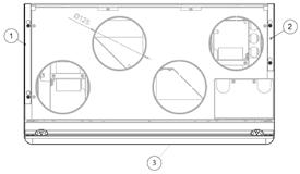 TB00026 Förlängningsdel mot tak 220-300 mm för CASA R2 Comfort Förlängningsdelen fästs i aggregatet via de nyckelhålsformade hålen i sidoplåtarnas nederkant.