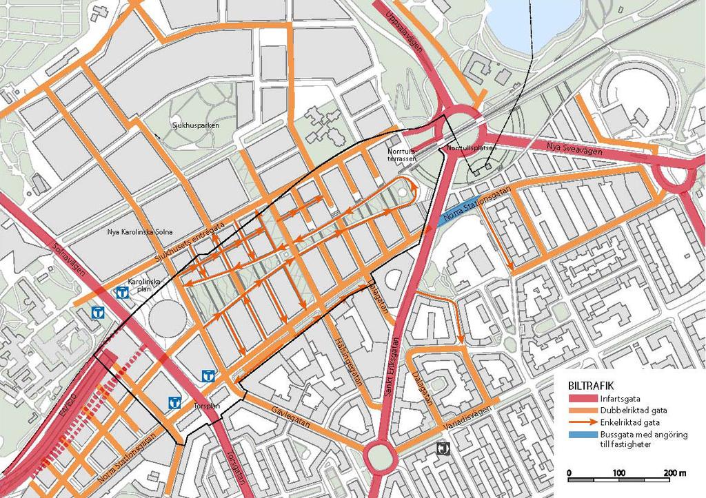 struktur för biltrafik.