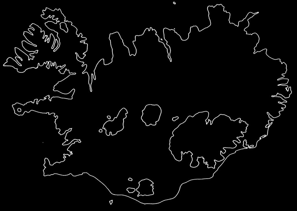 Ísland á korti Merktu eins marga staði og þú getur inn á kortið: a) Merktu höfuðborg Íslands og stærstu þéttbýlisstaði á landinu. b) Merktu stærstu jöklana. c) Merktu hvar þú býrð.