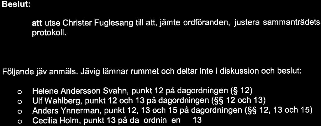 Nilssn Ulf Wahlberg Harriet Wallberg Anders Ynnerman Vice rdf. Andre vice rdf.