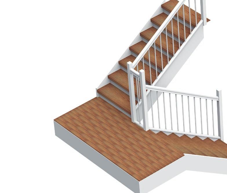 Renovering av vilplan - etagen i trappan Vi har två olika lösningar för renovering av vilplan.