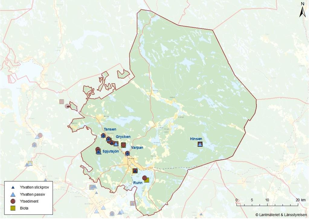 Falun Klorbensener Bromerade flamskyddsmedel PCBer Bromerade flamskyddsmedel Dioxiner & furaner Perfluorerade ämnen Klorbensener