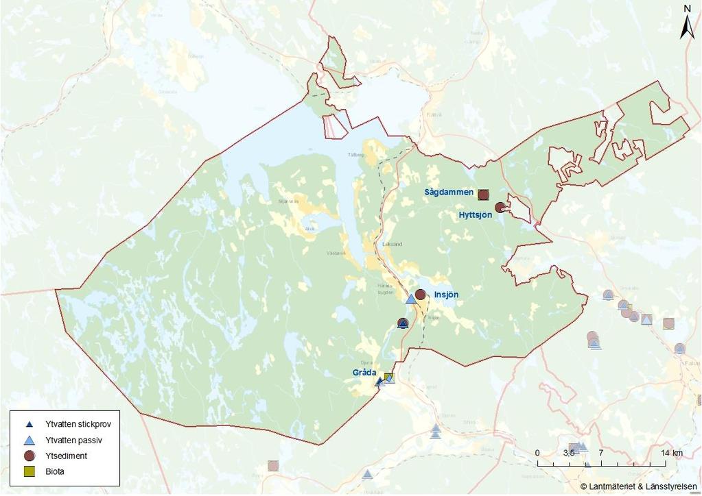 Leksand Klorbensener Bromerade flamskyddsmedel PCBer Perfluorerade ämnen Dioxiner & furaner PAHer Troliga påverkanskällor Sågverk m.