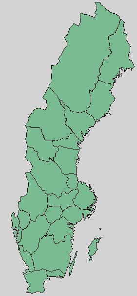 Figur 3. Pilen anger undersökningsområdets geografiska placering. Figur 4. Skanningsområde 11F027 och 11F015 som användes i undersökningen.