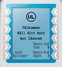 2. För att köpa en annan biljett än vad som är förinställd på kortet vuxen eller ungdom. Tryck på knappen vuxen eller ungdom för den zon som motsvarar resans mål innan kortet hålls mot kortläsaren.