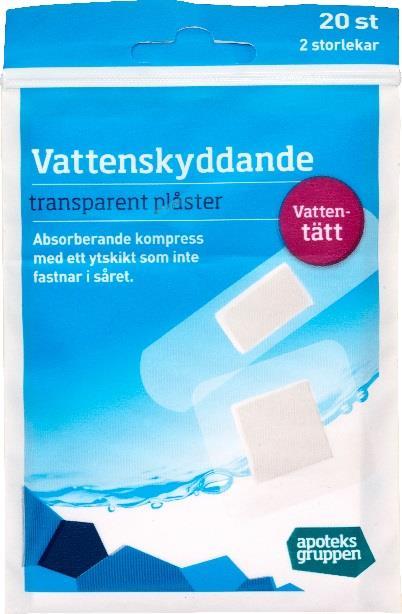 682523 Apoteksgruppen Vattenskyddande transparent förband 682533 Apoteksgruppen