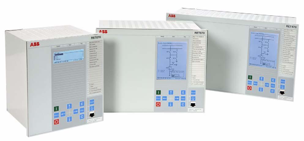 Transformatorskydd IED RET 670 Revision: E Utgivningsdatum: Januari 2007 Data föremål för ändring utan avisering Sida 1 Egenskaper IED med fyra konfigurationsalternativ färdiga att ansluta för