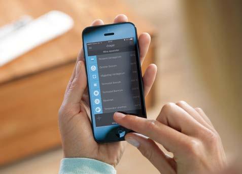 Ta kontroll över ditt hem. Vart du än är. Alla funktioner i coviva kan enkelt styras från din smartphone eller surfplatta via coviva appen.