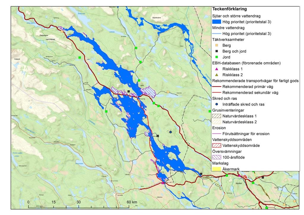 9.1.27 Storavan, Arjeplogs kommun Storavan Länsstyrelsen i Norrbottens län Lantmäteriet Tabell 34. Prioriteringsklasser samt prioriteringstal för vattenresursen.