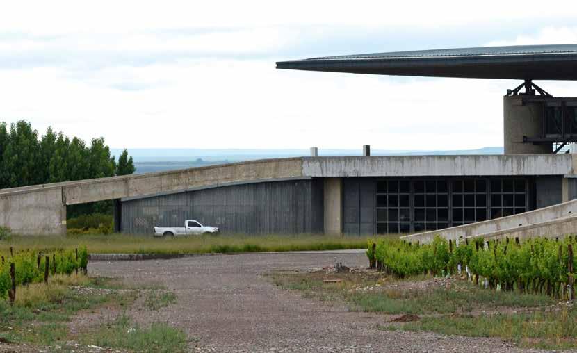 Ett UFO som landat? Nej, Bodega O Fourniers vineri. Bodega O. Fournier VILL DU BLI DELÄGARE? 10 mil söder ut från Mendoza stad ligger Uco Valley.