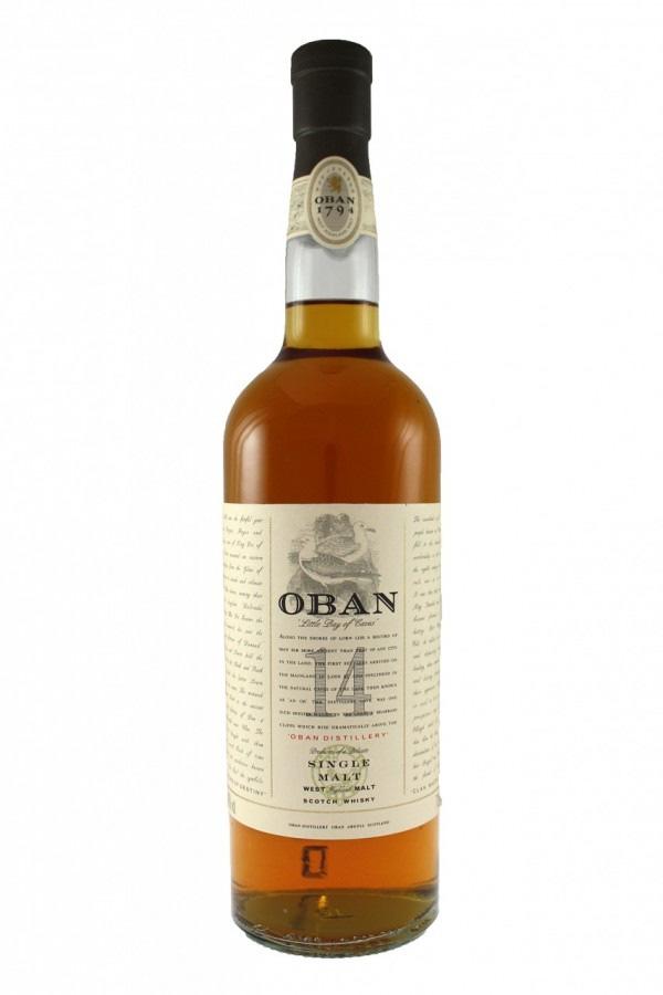 Oban (Western Highlands) Diageo (1 av 26 destillerier) Startår: 1794 Produktionskapacitet: 700 000 liter per år Ingår/ingick i Blended: Old Mull Destilleriet, som är äldre än själva staden, ligger