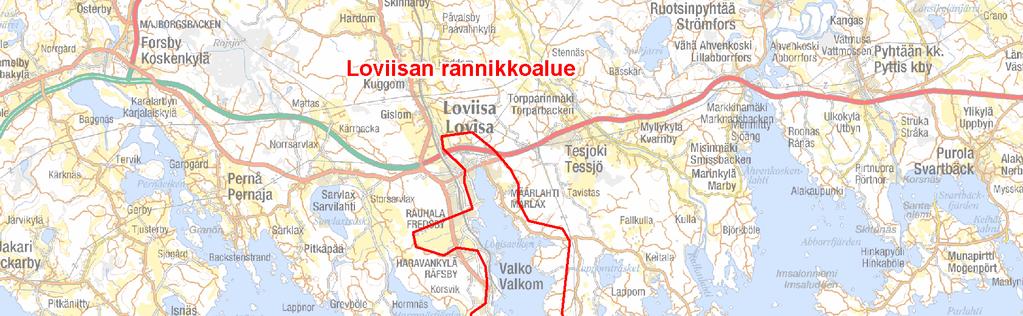 4 Beskrivning av området Lovisa ligger i den östra delen av det historiska landskapsområdet i Nyland. I Lovisa bor idag cirka 15 500 invånare.