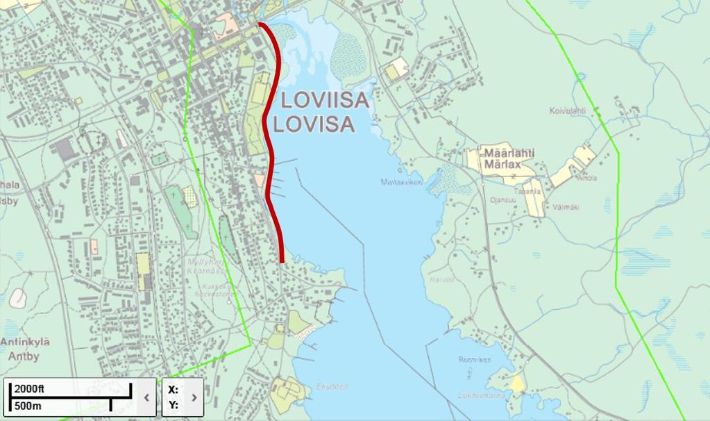 4.3 Tidigare utförda åtgärder för hantering av översvämningsrisker Inom området Lovisa har tidigare utredningar gjorts om eventuella konsekvenser av översvämningar. På uppdrag av Lovisa stad har bl.a. utarbetats Lovisa stads översvämningsstrategi (Lovisa stads översvämningsstrategi, Ramboll Oy, av den 22.