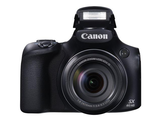 Canon PowerShot SX60 HS(9543B002) Canon PowerShot SX60 HS - Digitalkamera - kompakt - 16.1 MP - 65x optisk zoom - Wi-Fi,NFC - ( Ingen returrätt ) Canon PowerShot SX60 HS. Utforska detaljer lång bort.