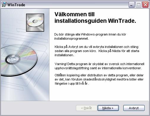 Installationsguide Installationsguiden startar.