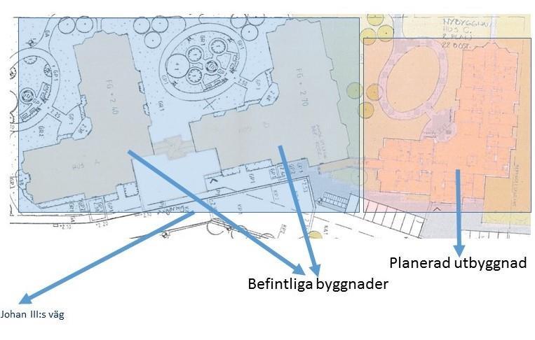 Utbyggnad Vätterngården På Vätterngården planeras det en utbyggnad med ytterligare en huskropp liknande de befintliga.