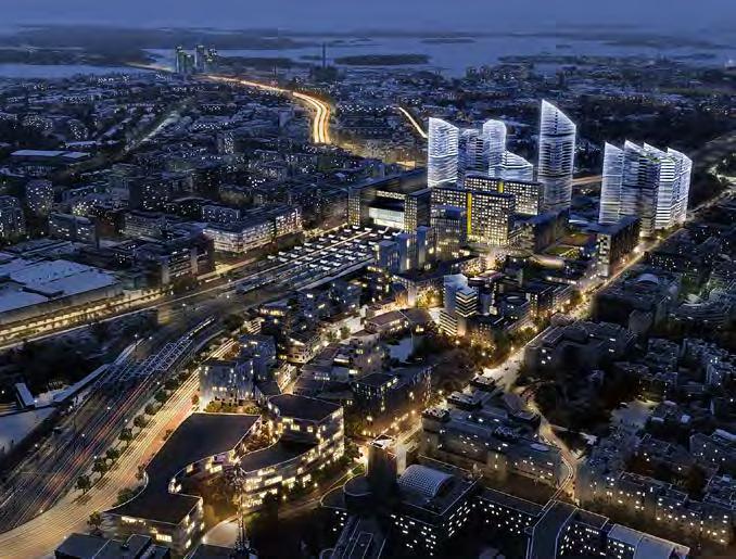 Norr om Helsingfors centrum i Mellersta Böle planeras ett imponerande tornområde.