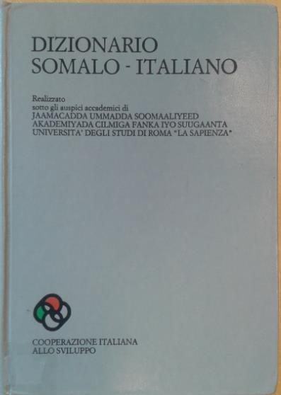 1985 Första moderna somalisk-italienska ordboken.