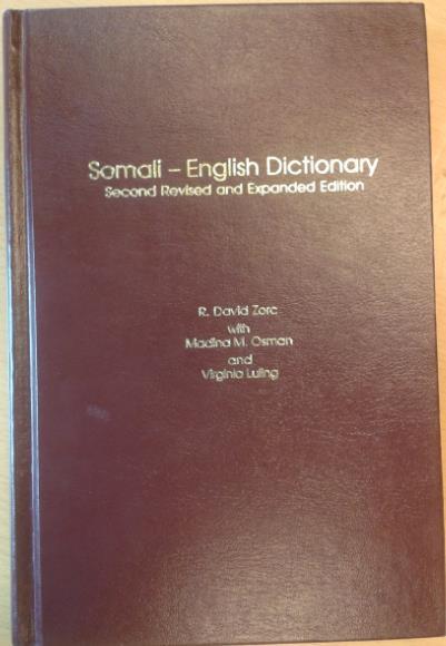 1993 Somali English Dictionary R. D. Zorc & M.