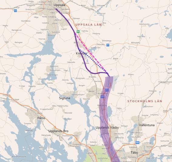 76 (118) Effekten av utbyggnad av Solna som regionaltågsstation inklusive sex spår mellan Solna och Tomteboda bör analyseras djupare med avseende på spåranvändning och spårkonfiguration mellan