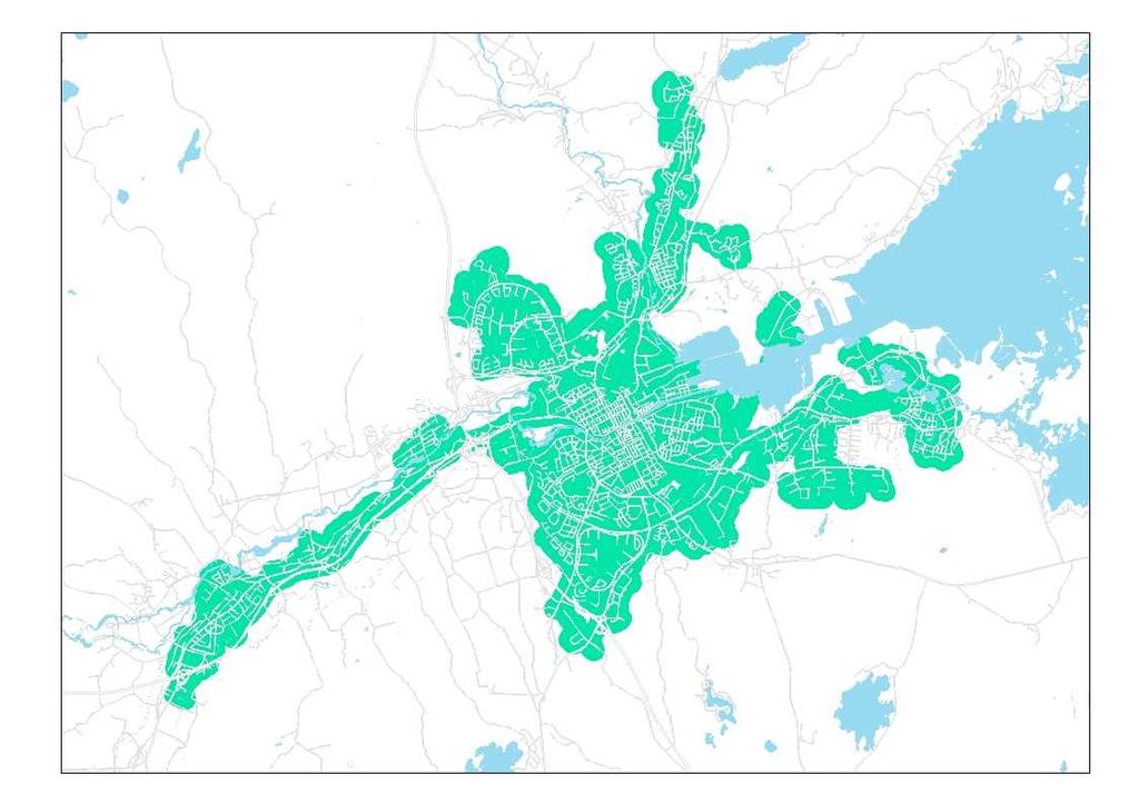 7.4 Fjärrvärme Fjärrvärmenätet i Gävle började byggas under 1970-talet. I dag är det väl utbyggt med mycket hög anslutningsgrad.