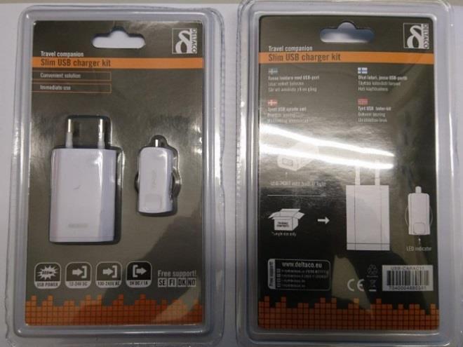 USB-laddare 2xUSB Auto-ID 2,1A Svart OTB OTBM-TR-067 CDON.com (24.