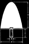Vibrations- och stötdämpare, typ AV, konformat gummi med bottenstålplatta och gängad tapp. Användbar bl.
