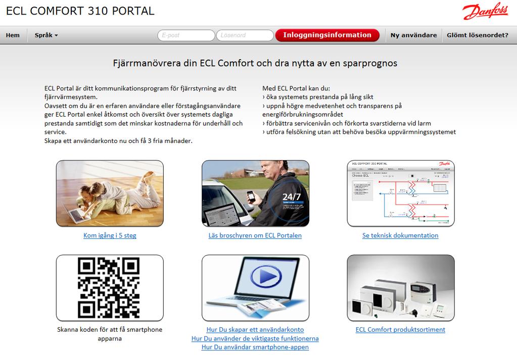 5.4 Logga in på ditt konto Logga in på ditt användarkonto med hjälp