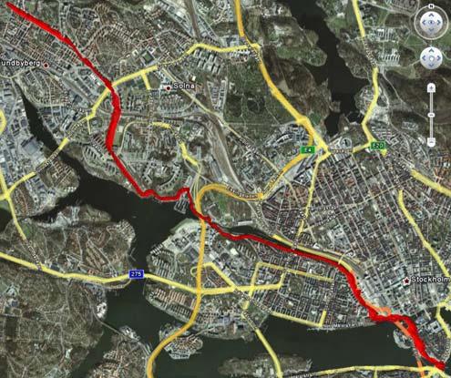 Vid anslutning till Skansbacken i riktning norrut väljer många cyklister att gena genom parken istället för att cykla runt den. Där används en grusad stig som inte är avsedd för cyklister.