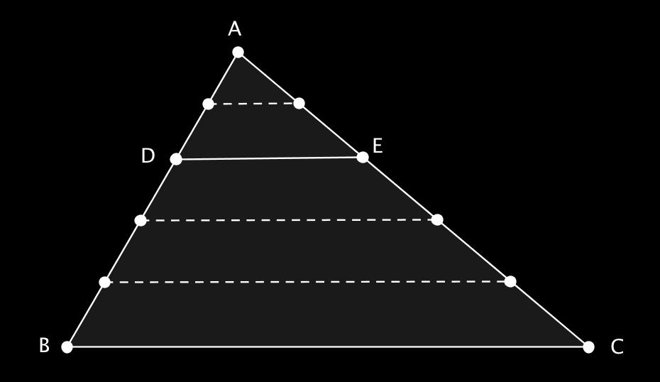 Då är BHF E en parallellogram, varför BH = EF. Men EF = AE, så BH = AE. Av satsen om likbelägna vinklar följer att EAB = HBC och AEB = BHC.