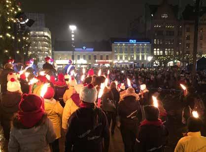 Malmö och den avslutades med att Lucia med följe framträdde med en konsert på Stortorget.