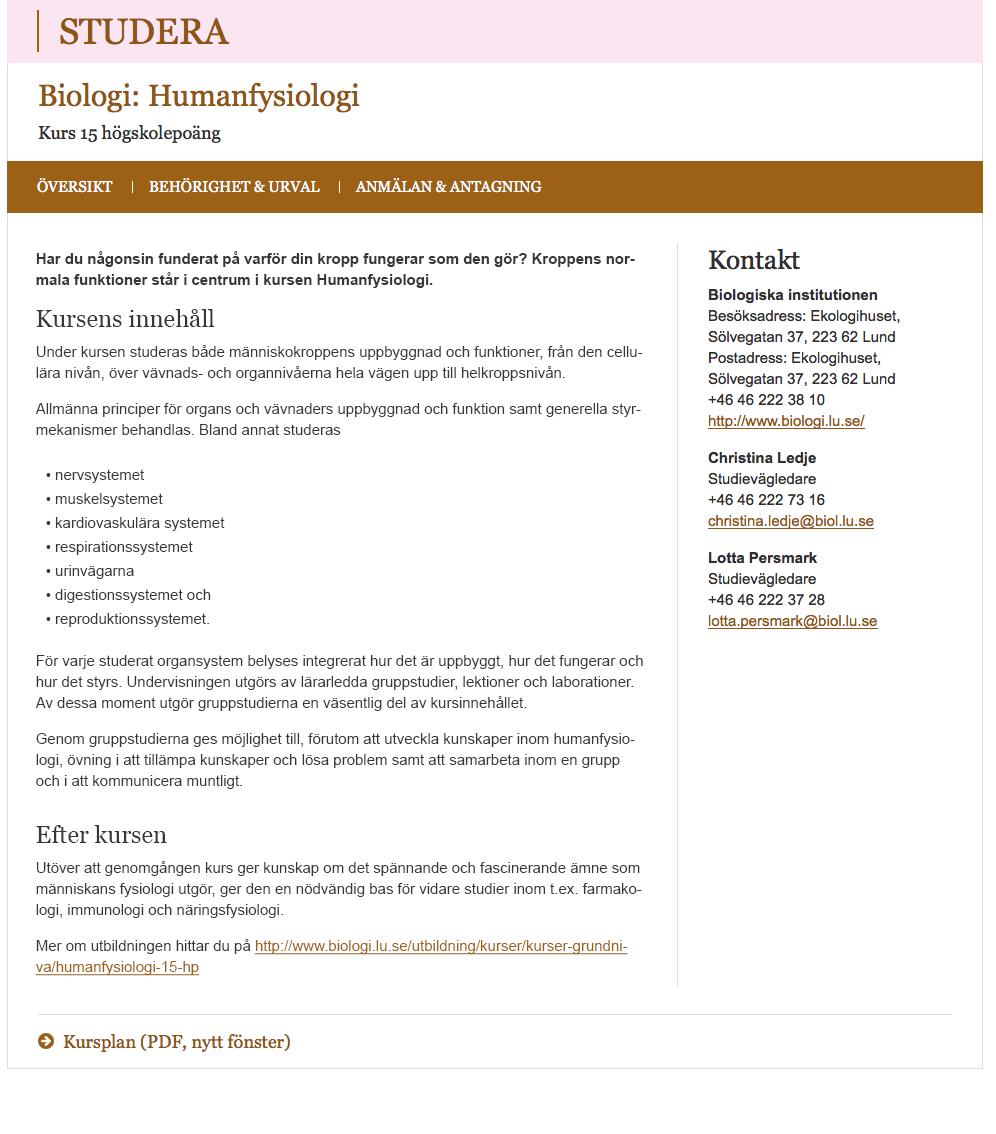 7 SKRIVA UTBILDNINGSBESKRIVNINGAR FÖR WEBBEN Tips för en bra utbildningspresentation Ingress Sammanfattar vad utbildningen innehåller. Ställ gärna en fråga och besvara den.