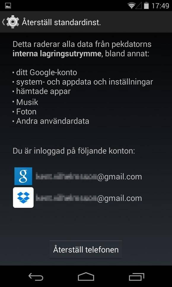 Säkerhetskopiering. Mybackup Pro, som du hittar i Google Play, är en enkel och gratis app för att säkerhetskopiera innehåll till och från din telefon.