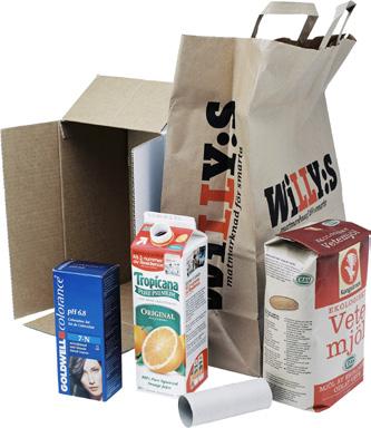 Släng inte förpackningar och tidningar i hushållssoporna eller på återvinningsstationerna. Lämna dem på särskilda insamlingsplatser för verksamheter.