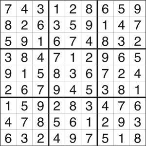 2 Introduktion Sudoku är ett pussel som går ut på att fylla ett rutnät med siffror. Rutnätet för ett standard Sudoku är 9x9 rutor stort och indelat i nio zoner på 3x3 rutor var.