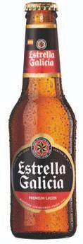 SPANIEN Estrella Galicia Spanska Estrella Galicia är familjeägda bryggeriet Hijos de Riveras världsberömda öl.